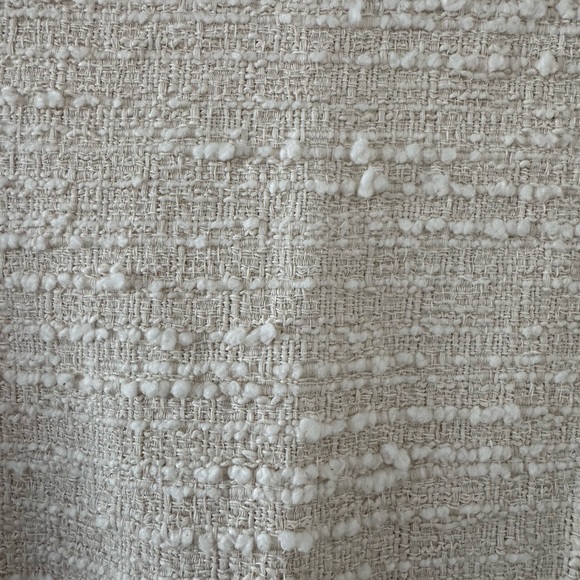 NWT BA&SH Auxane tweed mini dress long sleeve ecru size M - Picture 4 of 11